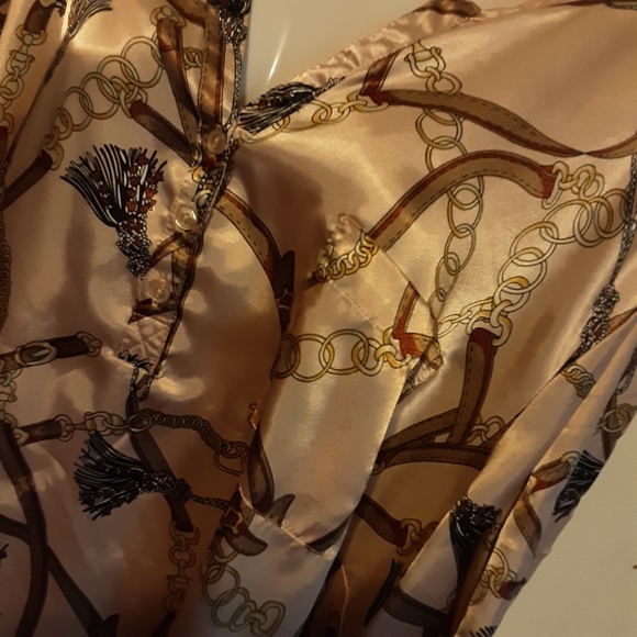 Cato Top Size 26/28W High Low Tunic Baroque Print - Picture 5 of 11